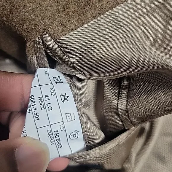 Jos. A. Bank Camel Hair Blazer Mens 41LG Brown Lined Button Jacket Sport Coat. - Picture 3 of 8